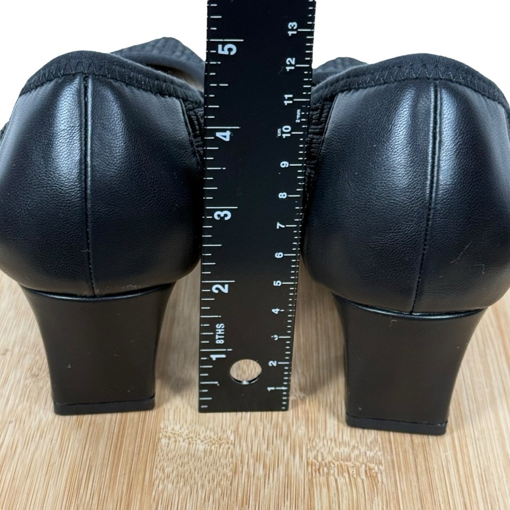 Adrienne Vittadini Black Low Block Heel Pumps - Picture 12 of 12